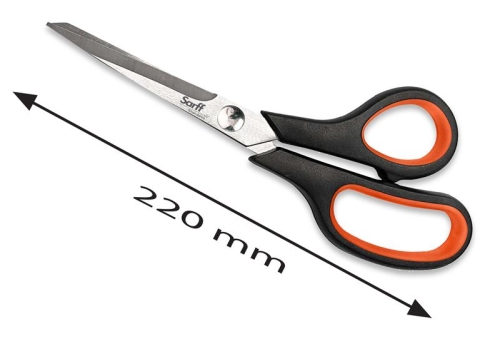 Sarff Easy Grip Kauçuk Plastik Saplı 22cm Ofis Makası - 1