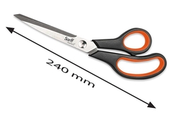 Sarff Easy Grip Kauçuk Plastik Saplı 24cm Ofis Makası - Thumbnail