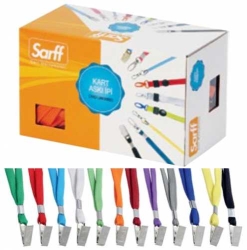 Sarff Metal Klipsli Kart Askı İpleri (50 li Kutu)