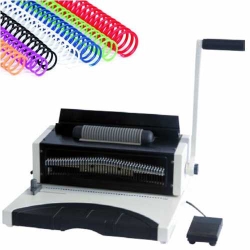 Sarff S-1001 Elektrikli  Helezon Spiral Cilt Makinesi (15 Yaprak Delebilir)