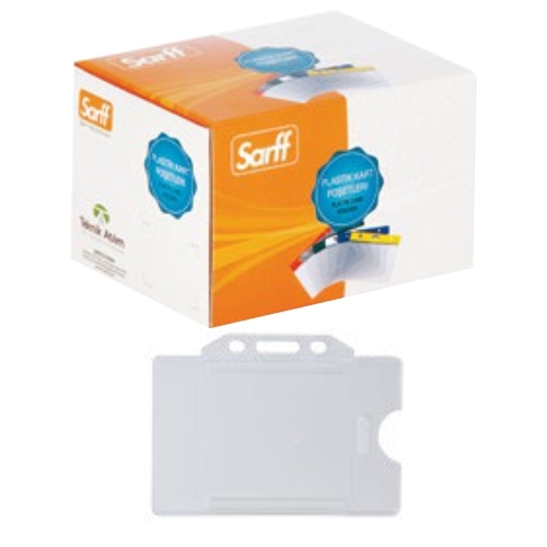 Sarff Sert Plastik Kart Koruyucu Şeffaf (50 li Kutu) - 1