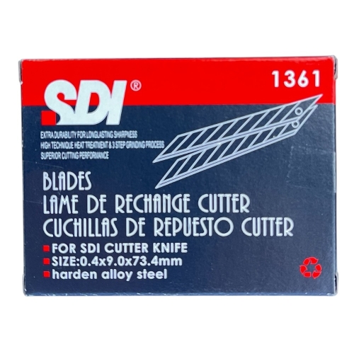 SDI 1361 Maket Bıçağı Yedeği Dar 30 derece Eğimli 10'lu 10 Tüp - 6