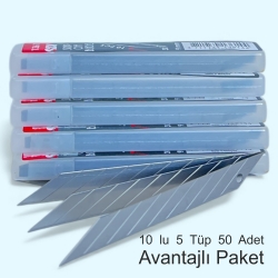 SDI 1361 Maket Bıçağı Yedeği Dar 30 derece Eğimli 10'lu 5 Tüp