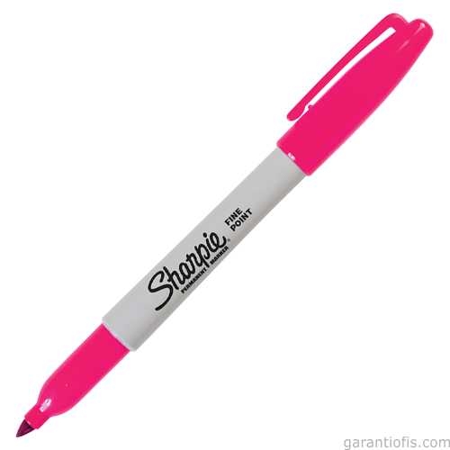 Sharpie Fine Point Yuvarlak Uçlu Koyu Pembe Permanent Kalemi - 1