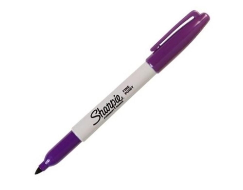 Sharpie Fine Point Yuvarlak Uçlu Mor Permanent Kalemi - 1