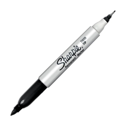 Sharpie Twin Çift Uçlu Permanent markör, Siyah