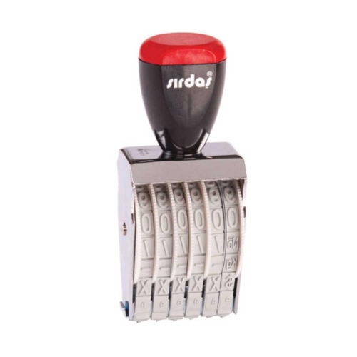 Sırdaş 6 Haneli Elle Çevirmeli Numaratör 9mm (1596) - 1