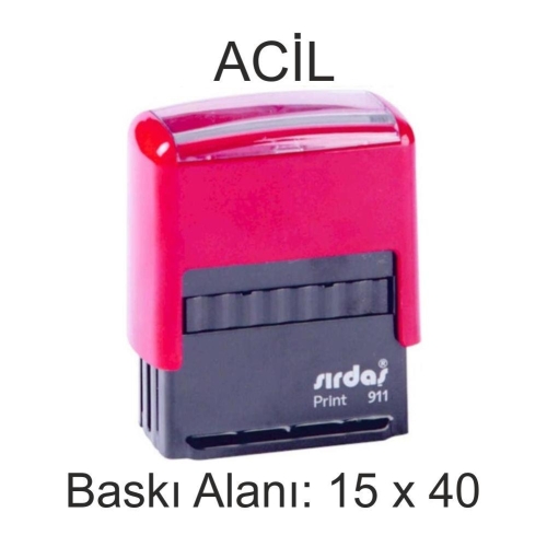 Sırdaş Otomatik ACİL Yazılı Kaşe - 1