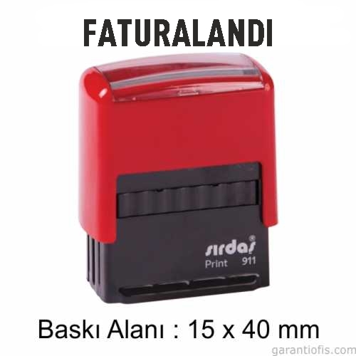 Sırdaş Otomatik FATURALANDI Yazılı Kaşe - 1