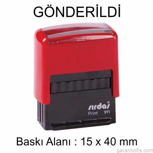 Sırdaş Otomatik GÖNDERİLDİ Yazılı Kaşe - 1