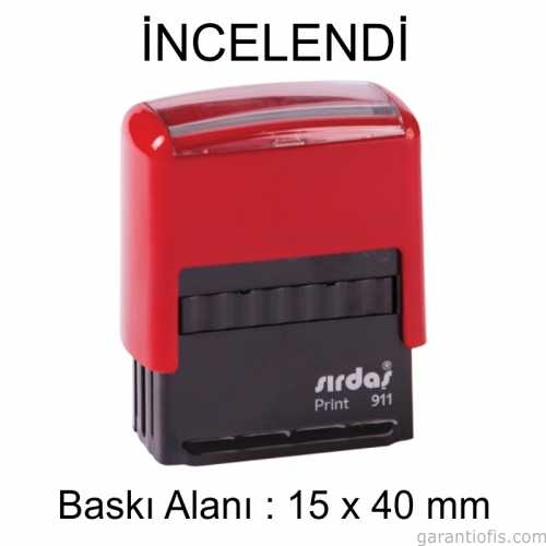 Sırdaş Otomatik İNCELENDİ Yazılı Kaşe - 1