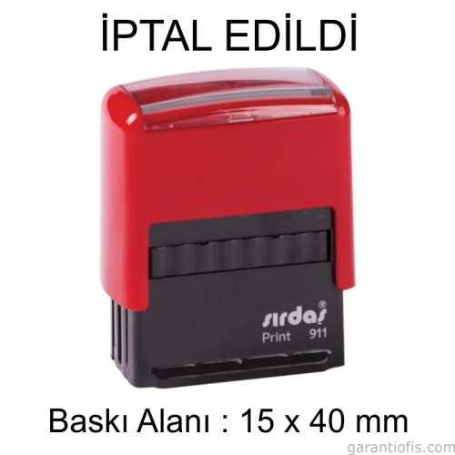 Sırdaş Otomatik İPTAL EDİLDİ Yazılı Kaşe - 1
