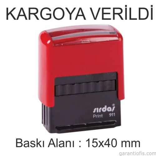 Sırdaş Otomatik KARGOYA VERİLDİ Yazılı Kaşe - 1