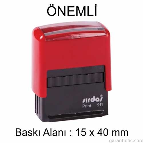 Sırdaş Otomatik ÖNEMLİ Yazılı Kaşe - 1