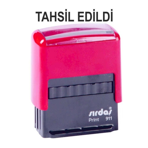 Sırdaş Otomatik TAHSİL EDİLDİ Yazılı Kaşe - 1