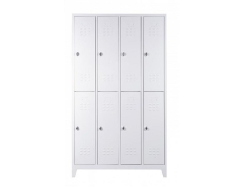Metal Sekiz Yarım Boy Kapılı Ekonomik Soyunma Dolabı Gri Renk