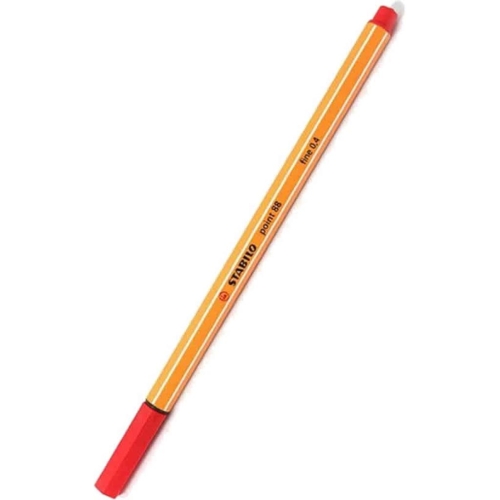 Stabilo Point 88/40 Kırmızı İnce Uçlu Keçeli Kalem (0,4 mm) - 1