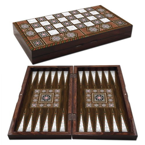 Star Masif Sedef Tavla Büyük Boy - 1