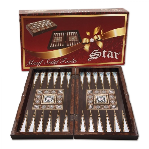 Star Masif Sedef Tavla Büyük Boy - 2