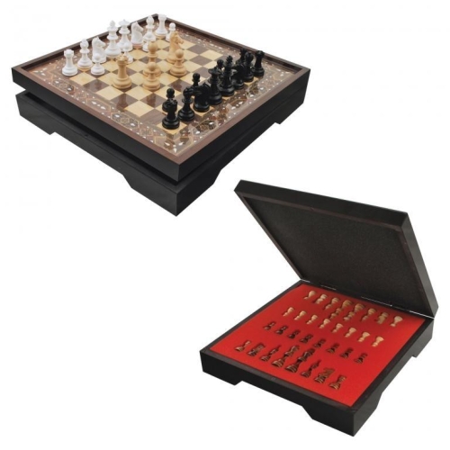 Star Satranç Takımı Vip Sedef Büyük Boy - 1