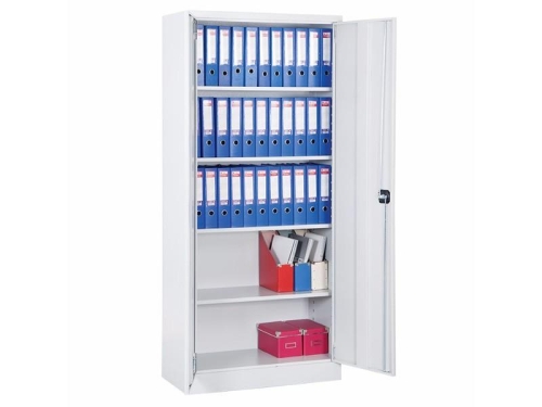 Tam Boy Açık Gri Dosya Dolabı Metal 198cm (Klasör Dolabı) - 1