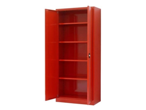 Tam Boy Kırmızı Dosya Dolabı Metal 198cm - 1