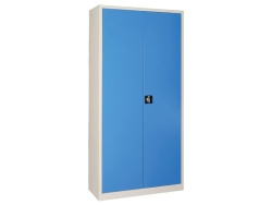Tam Boy Mavi Açık Gri Dosya Dolabı Metal 198cm