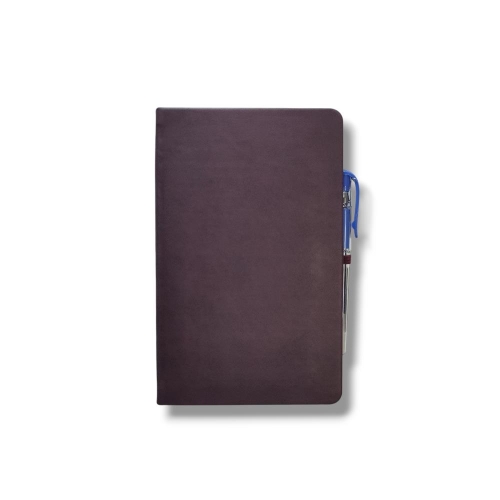 Tarihsiz Ajanda 13x21 Bordo Çizgili Defter ivory Kağıt - 3