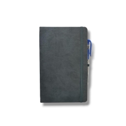 Tarihsiz Ajanda 13x21 Gri Çizgili Defter ivory Kağıt