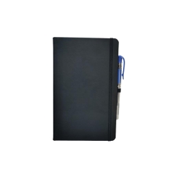 Tarihsiz Ajanda 13x21 Siyah Çizgili Defter ivory Kağıt