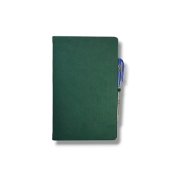 Tarihsiz Ajanda 13x21 Yeşil Çizgili Defter ivory Kağıt - 2