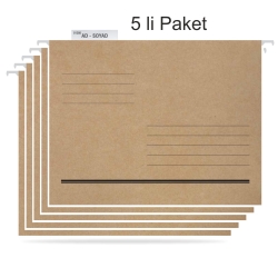 Tuna Askılı Dosya Metal Çubuklu Telli Tek Sayfa ASD2001 5 Lİ PAKET