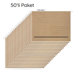 Tuna Askılı Dosya Metal Çubuklu Telli Tek Sayfa ASD2001 50 LI PAKET