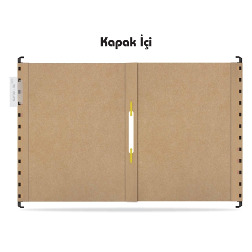 Tunakart ASD2003 Plastik Çubuklu Askılı Telli Dosya 100 lü Paket - 3