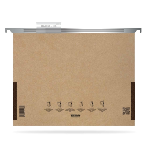 Tunakart ASD2005 Metal Askılı yan bezli körüklü dosya 10 lu Paket - 4