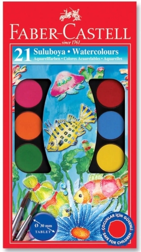 Faber Castell 21 Renk Sulu Boya - 1