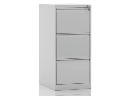 Üç Çekmeceli Metal Kartoteks Askılı Dosya Dolabı Gri Renk - 1