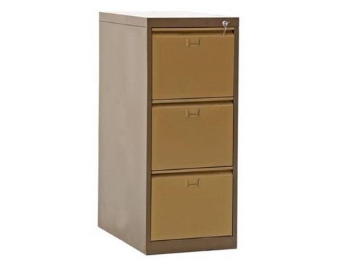 Üç Çekmeceli Çif Renk Metal Kartoteks Askılı Dosya Dolabı - 1