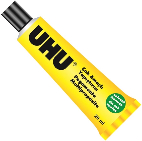 Uhu Sıvı Yapıştırıcı Solventsiz Çok Amaçlı (20ml) - 1