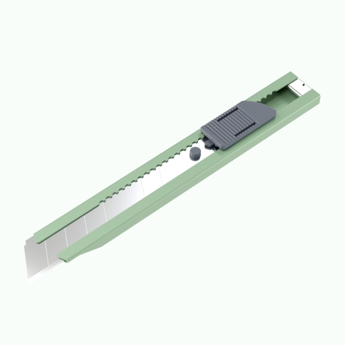 UTTIL Geniş Maket Bıçağı 18 mm Cep Tipi  Kır-At Yeşil PTUK08-SS   - 2