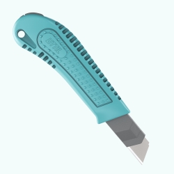 UTTIL Geniş Maket Bıçağı 18 mm Plastik Gövde, Çelik Kızak NMUK03 - 3