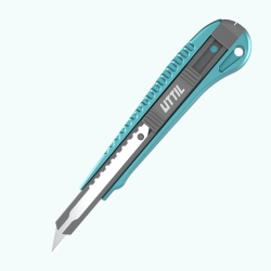 UTTIL NMUK07-30 Dar 9mm 30 Derece Açılı Alüminyum Gövde Maket Bıçağı