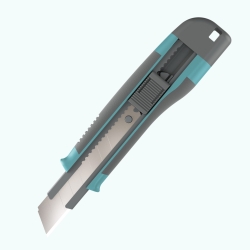 UTTIL NMUK09 18 mm Yumuşak / Kaymaz Tutuşlu Maket Bıçağı Turkuaz