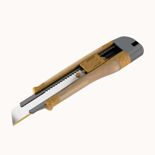 UTTIL NMUK09-AN %40 Ağaç, %60 PP 18 mm Şeffaf TPE Maket Bıçağı Naturel - 2