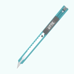 UTTIL PTUK07-30 Dar 9mm Alüminyum Gövde 30 Derece açılı Maket Bıçağı