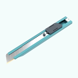 UTTIL PTUK08-EX 18 mm TiN Kaplamalı Kır-At Maket Bıçağı Turkuaz - 2