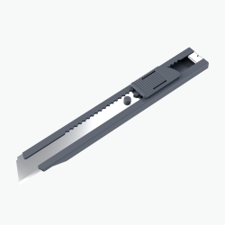 Uttil PTUK08-NS Gri 18 mm Cep Tipi Segmentsiz Maket Bıçağı - 2