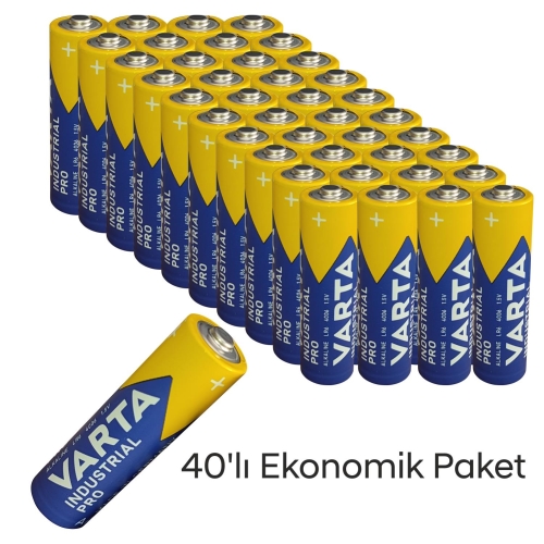 Varta Endüstriyel Pro AA 4006 Kalem Pil 40 lı Paket - 1