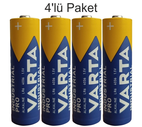 Varta Endüstriyel Pro AA 4006  Kalem Pil 4 lü Paket - 1