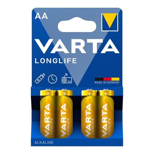 Varta Longlife AA 1223 Kalem Pil 4 lü Paket - 1